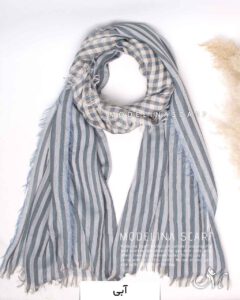 شال نخی پاییزه (وارداتی) 1440 آبی