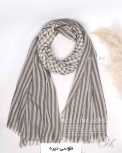 شال نخی پاییزه (وارداتی) 1440 طوسی تیره