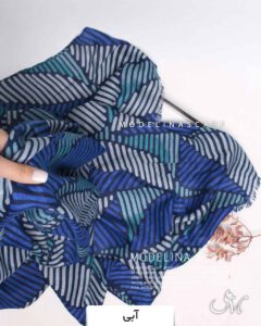 شال وول پاییزه آبی