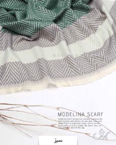 شال موهر اعلا (وارداتی)1463 سبز