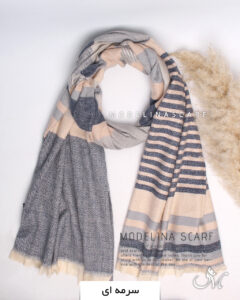 شال موهر اعلا (وارداتی) 1491 سرمه ای