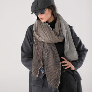 شال نخ کنفی پاییزه