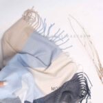 شال موهردورو(وارداتی)مدلینا1435 آبی