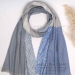 شال موهر(وارداتی)مدلینا1468 آبی