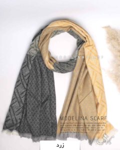 شال موهر(وارداتی)مدلینا1468 زرد