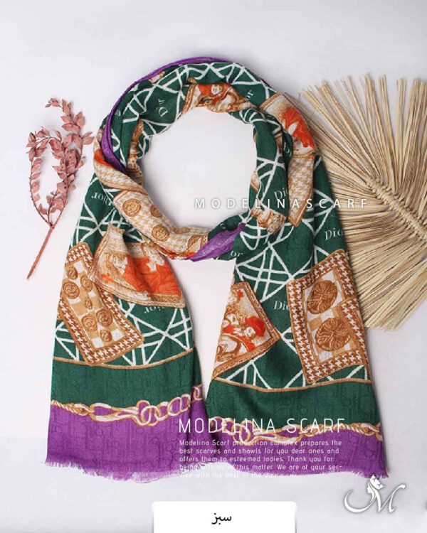 شال نخ پاییزه دیور(وارداتی) سبز