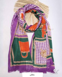 شال نخ پاییزه (وارداتی)1493 بنفش