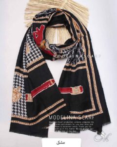 شال نخ پاییزه (وارداتی)1493 مشکی