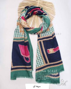 شال نخ پاییزه (وارداتی)1493 سرمه ای