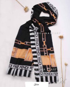 شال نخ پاییزه فندی(وارداتی)1495 مشکی