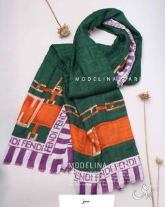 شال نخ پاییزه فندی(وارداتی)1495 سبز