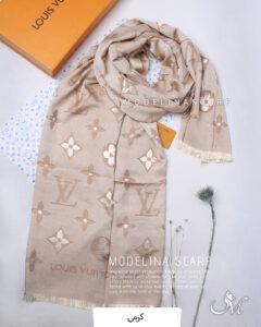 شال نخ پاییزه شاین(وارداتی)مدلینا1496 کرم