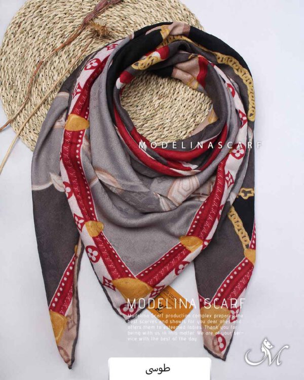 روسری موهرپاییزه(وارداتی)مدلینا1497 طوسی
