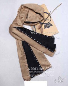 شال نخ پاییزه دورومدلینا1498 قهوه ای