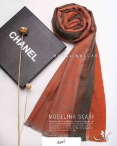 شال موهر(وارداتی)مدلینا 1505 آجری