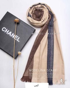شال موهر(وارداتی)مدلینا 1505 کرم