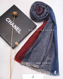 شال موهر(وارداتی)مدلینا 1505 آبی