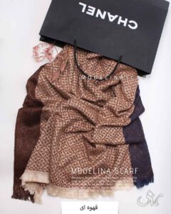 شال موهر(وارداتی)مدلینا1506 قهوه ای