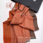شال موهر(وارداتی)مدلینا1506 آجری