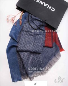 شال موهر(وارداتی)مدلینا1506 آبی