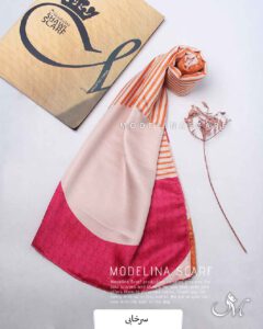 شال نخ پاییزه مدلینا 1481 سرخابی