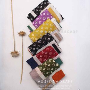 شال نخ پاییزه (وارداتی)مدلینا 1484