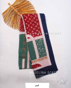 شال نخ پاییزه (وارداتی)مدلینا 1484 قرمز