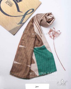 شال نخ پاییزه مدلینا 1481 سبز