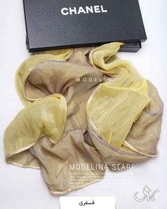 شال حریر ابریشم دورو فسفری