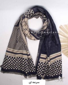 شال موهر دورو(وارداتی)1428 سرمه ای