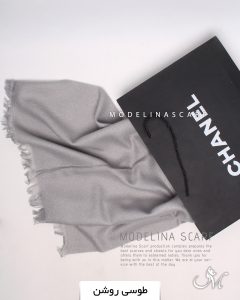 شال ساده موهر 1441(وارداتی) طوسی روشن