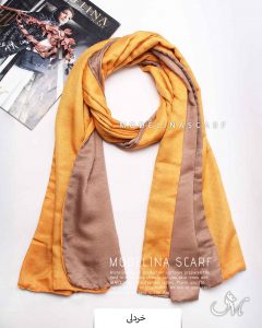 شال نخ پاییزه دورو 1446 خردلی