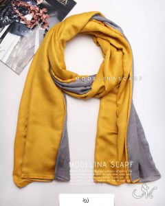 شال نخ پاییزه دورو 1446 زرد
