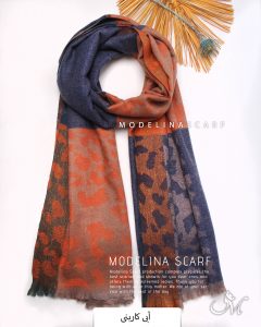 شال موهر(وارداتی)1509 آبی کاربنی