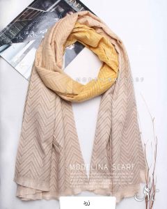 شال موهر(وارداتی) مدلینا 1511 زرد