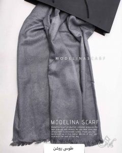 شال موهر (وارداتی)مدلینا 1512 طوسی روشن