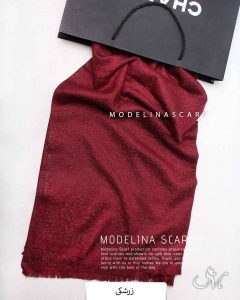 شال موهر (وارداتی)مدلینا 1512 زرشکی