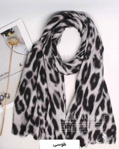 شال موهر پلنگی(وارداتی)1518 طوسی