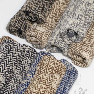 1647m1 شال پلیسه طرحدار پاییزه(وارداتی)