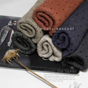 شال پلیسه خال خالی (وارداتی) 1668