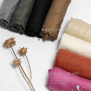 1672 شال نخ کنفی پاییزه (وارداتی)