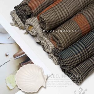 شال نخی چهارخونه(وارداتی) 1723