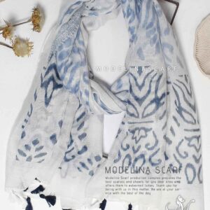 1718m6 شال نخی تک طرح(وارداتی)