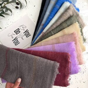 شال نخ ویسکوز چهارطرف ریش