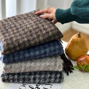 شال بیگ اسکارف سفارشی چهارخونه