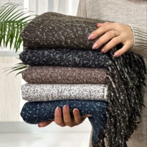 شال موهر برفکی پارچه VIP کد 2049