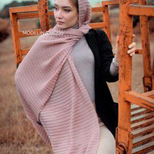 632 شال نخی پلیسه پاییزه